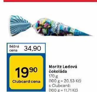Tesco Moritz ledová čokoláda nabídka