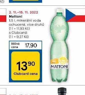 Tesco Mattoni ochucená nabídka