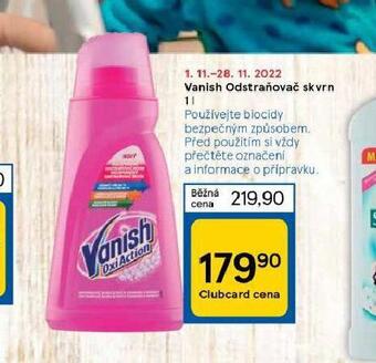 Tesco Vanish odstraňovač skvrn nabídka