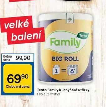 Tesco Tento family kuchyňské utěrky nabídka