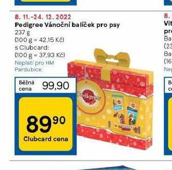 Tesco Pedigree vánoční balíček pro psy nabídka