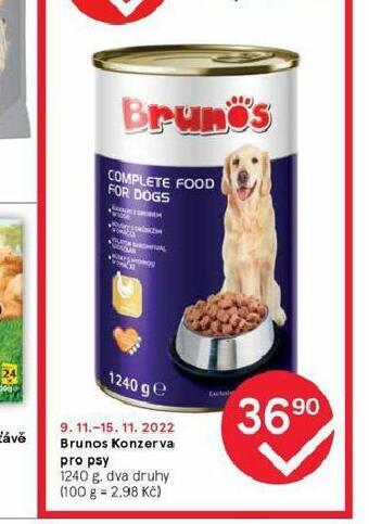 Tesco Brunos konzerva pro psy nabídka