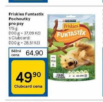 Tesco Friskies funtastix pochoutky pro psy nabídka
