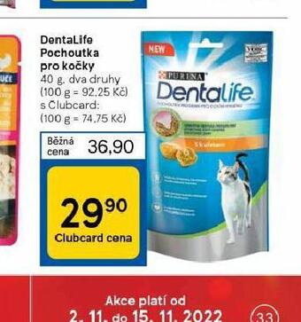 Tesco Dentalife pochoutky pro kočky nabídka