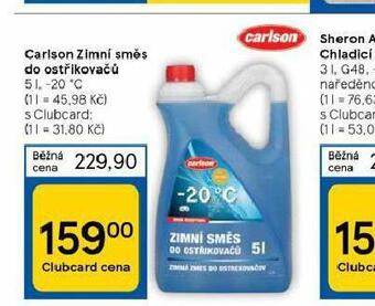 Tesco Carlson zimní směs do ostřikovačů nabídka