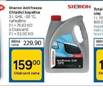 Tesco Sheron antifreeze chladicí kapalina nabídka