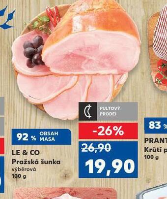 Kaufland Pražská šunka nabídka