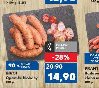 Kaufland Opavské klobásy nabídka