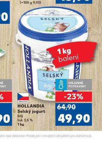 Kaufland Hollandia selský jogurt nabídka