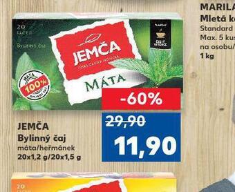 Kaufland Jemča bylinný čaj nabídka