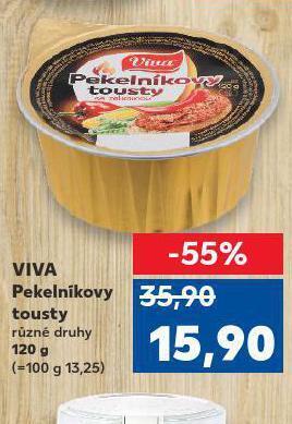 Kaufland Viva pekelníkovy tousty nabídka