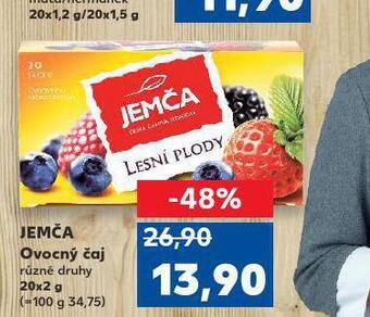 Kaufland Jemča ovocný čaj nabídka