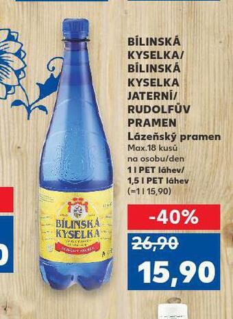 Kaufland Bílinská kyselka jetrní nabídka
