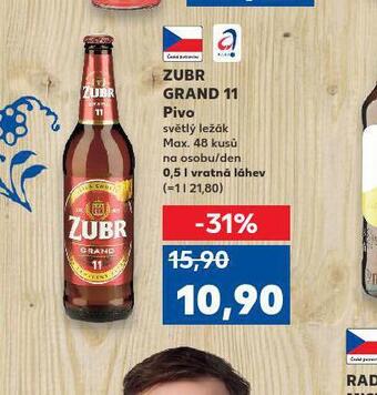 Kaufland Pivo zubr grand nabídka