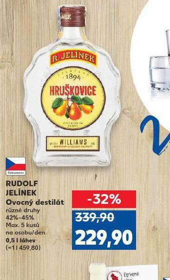 Kaufland Rudolf jelínek ovocný destilát nabídka