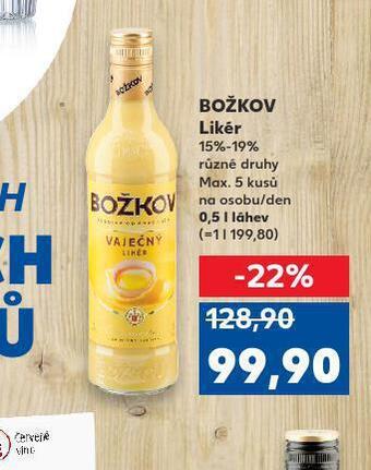 Kaufland Božkov likér nabídka