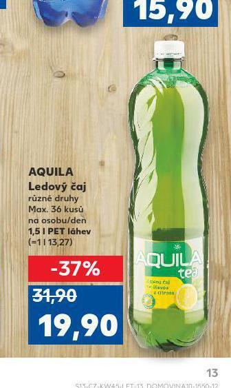 Kaufland Aquila ledový čaj nabídka