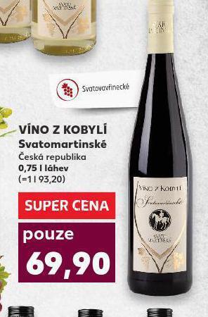 Kaufland Víno z kobylí svatomartinské nabídka