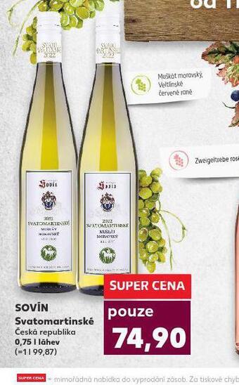 Kaufland Sovín svatomartinské nabídka