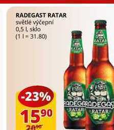 Flop Radegast ratar světlé výčepní 0,5l nabídka