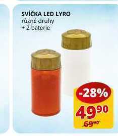 Flop Svíčka led lyro různé druhy 2 baterie nabídka
