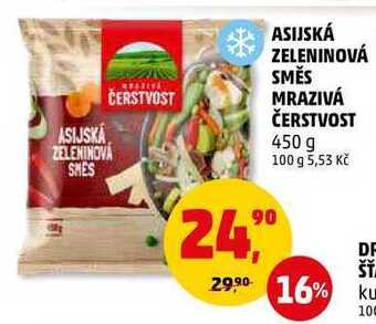 Penny Market Asijská zeleninová směs mrazivá čerstvost, 450 g nabídka