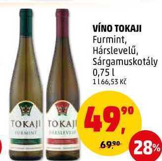 Penny Market Víno tokaji furmint, 0,75 l nabídka