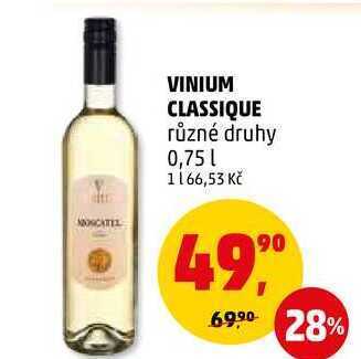 Penny Market Vinium classique, 0,75 l nabídka