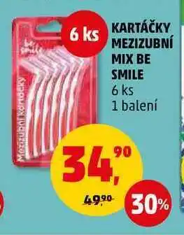 Penny Market Kartáčky mezizubní mix be smile, 6 ks nabídka