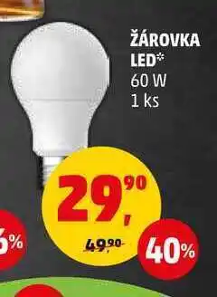 Penny Market Žárovka led 60 w, 1 ks nabídka