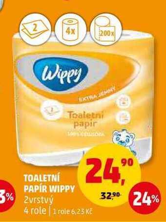 Penny Market Toaletní papír wippy, 4 role nabídka