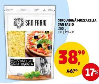 Penny Market Strouhaná mozzarella san fabio, 200 g nabídka