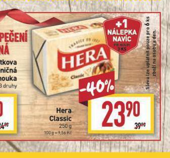 Billa Hera classic nabídka