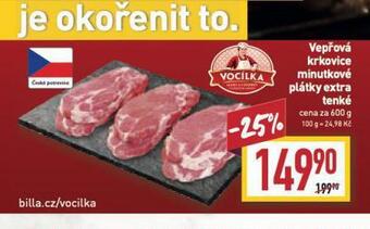 Billa Vepřová krkovice nabídka