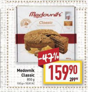 Billa Medovník nabídka