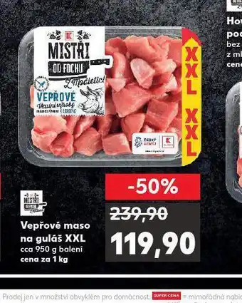 Vepřové maso na guláš xxl