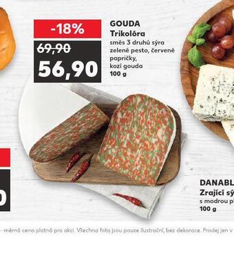 Kaufland Gouda trikolóra nabídka