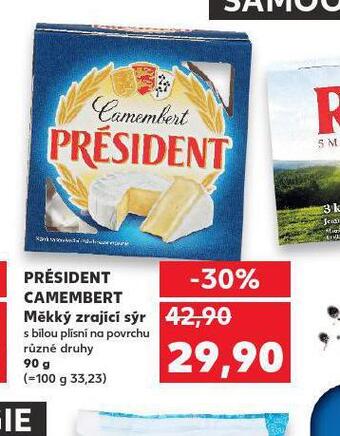 Kaufland Président camembert nabídka