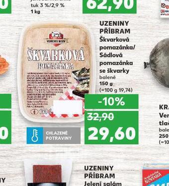Kaufland Sádlová pomazánka se škvarky nabídka