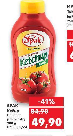Kaufland Spak kečup nabídka