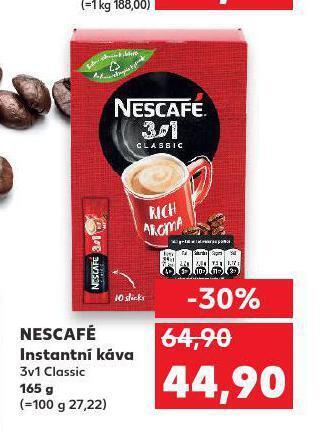 Kaufland Nescafé instantní káva nabídka
