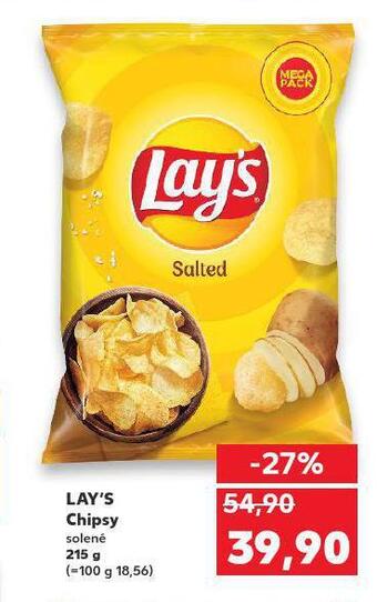 Kaufland Lay´s chipsy nabídka