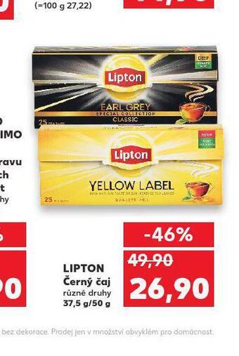 Kaufland Lipton černý čaj nabídka