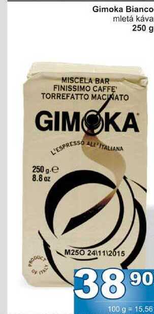 Jip Gimoka bianco mletá káva 250 g nabídka