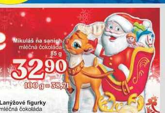 Jip Mikuláš na saních mléčná čokoláda 85 g nabídka