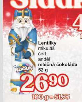 Jip Lentilky mikuláš 52 g nabídka