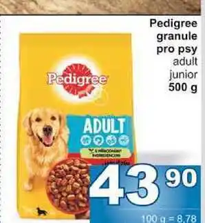 Jip Pedigree granule pro psy 500g nabídka