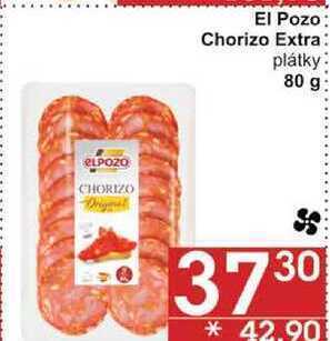Jip El pozo chorizo extra, plátky, 80 g nabídka