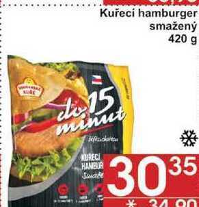 Jip Kuřecí hamburger smažený, 420 g nabídka