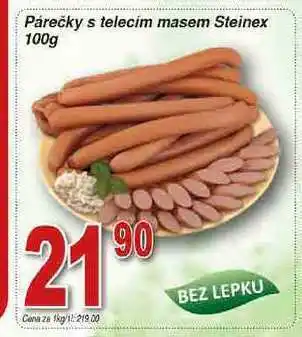 Steinex párečky s telecím masem 100g